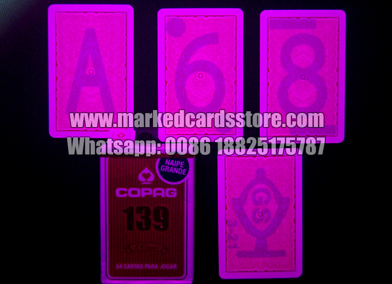 copag 139 poker cheat cards with invisible ink markings