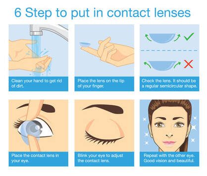 how to wear invisible ink contact lenses