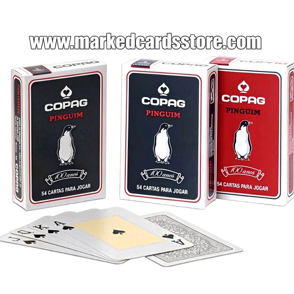 Copag Pinguim Marked Cheating Cards With Contact Lenses