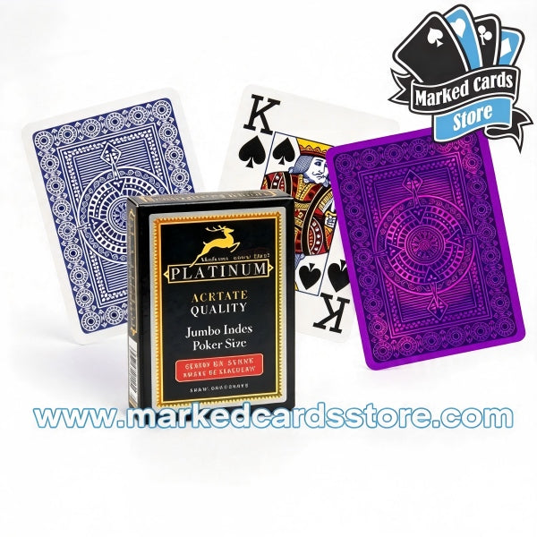 Modiano Platinum Acetate Marked Poker Cards