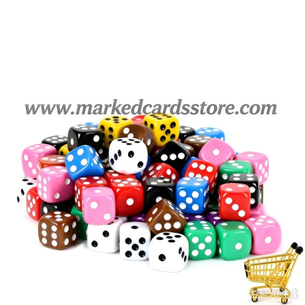 Plastic Opaque Professional Loaded Dices with Different Color