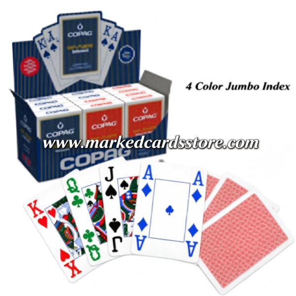 Copag 4 Color Jumbo Index Playing Cheating Cards