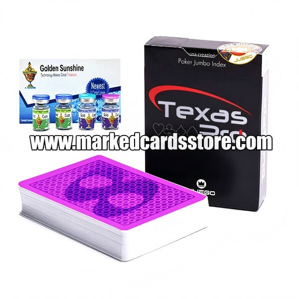 Juego Texas Pro Playing Cards with Invisible Ink Markings