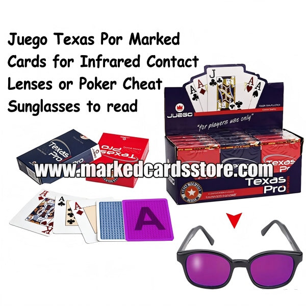 Juego Texas Pro Playing Cards with Invisible Ink Markings