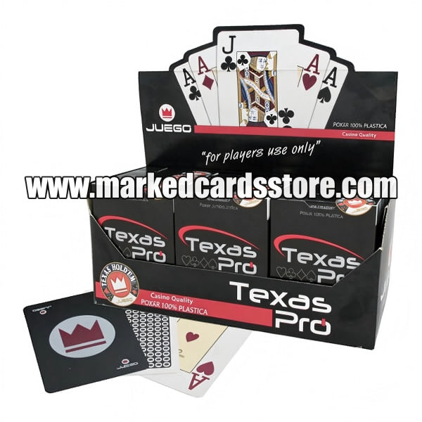 Juego Texas Pro Playing Cards with Invisible Ink Markings