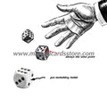 Plastic Opaque Professional Loaded Dices with Different Color