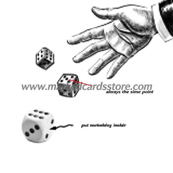 Plastic Opaque Professional Loaded Dices with Different Color