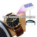 Fashion Leather Watch Marked Cards Scanner Reader