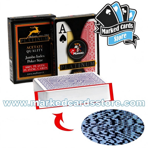 Modiano Platinum Acetate Marked Poker Cards