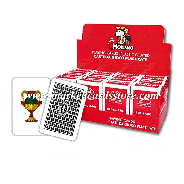 Italian Modiano Siciliane Marked Cards for Poker Games