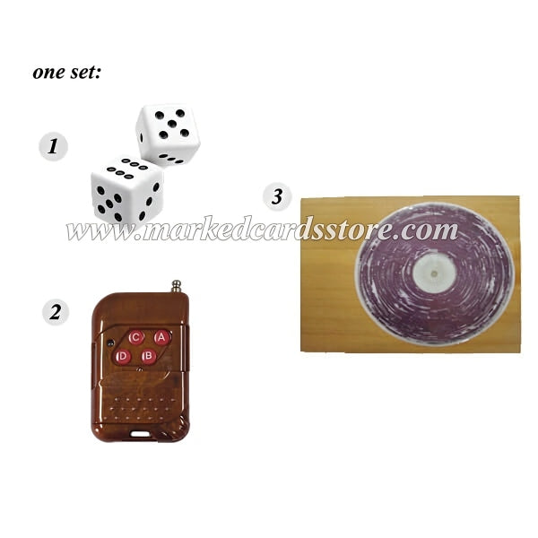 Wireless Remote Control Dice Cheating Device for Magic Shows