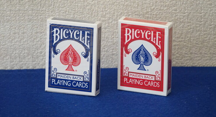 Bicycle Maiden Back Playing Cards Red and Blue