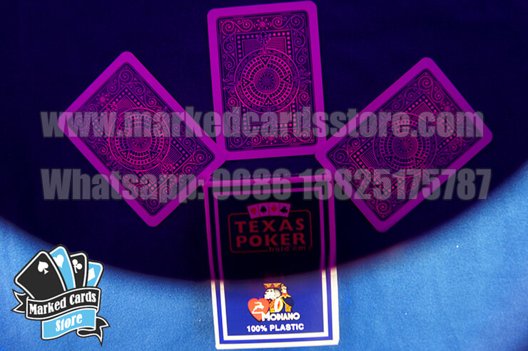 Blue Modiano Texas Poker Marked Cards for IR contact lenses