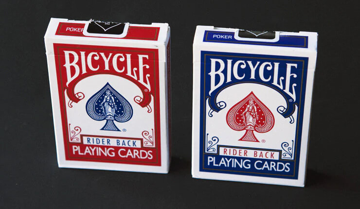 Ultimate Marked Deck Bicycle Rider Back Read and Blue